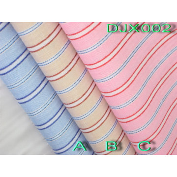 Розовый/желтый/голубой полосы стойкие складки полиэстер хлопок ткани рубашек